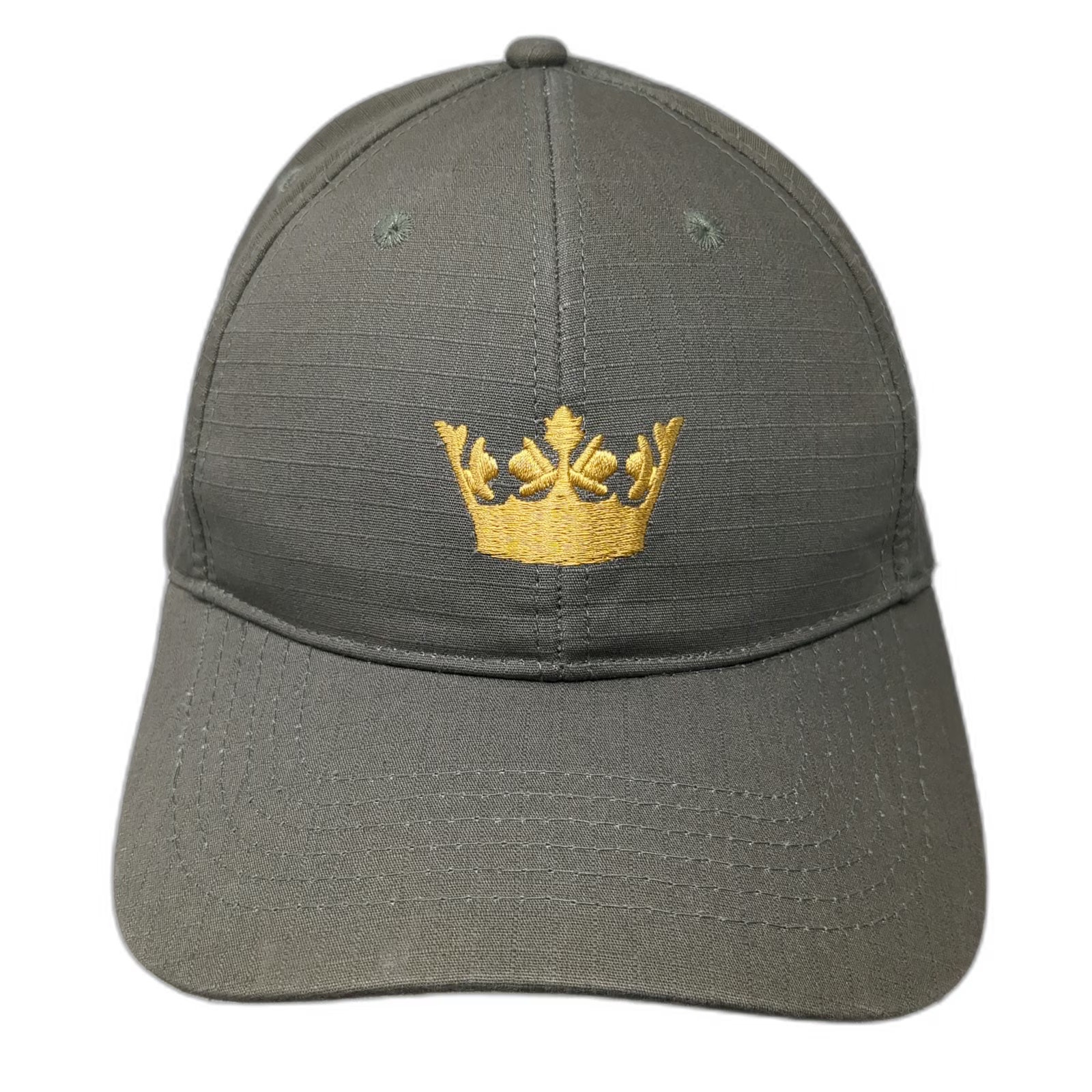 Amawaterways Crown Gold Logo Green Baseball Cap One Size Ripstop Adjustable Hat